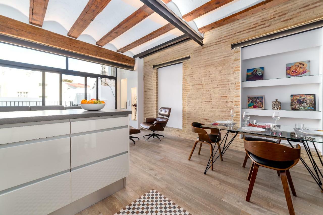 Florit Flats - Center Luxurious 1Br 1Ba Terrace Wi-Fi Ac Lägenhet Valencia Exteriör bild