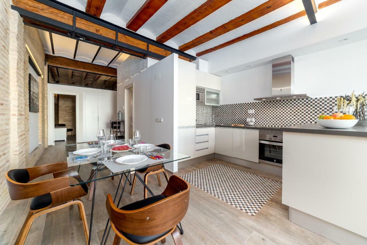 Florit Flats - Center Luxurious 1Br 1Ba Terrace Wi-Fi Ac Lägenhet Valencia Exteriör bild